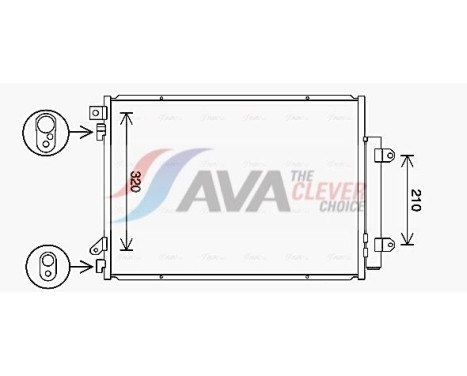 Condenser, air conditioning SZ5150D Ava Quality Cooling