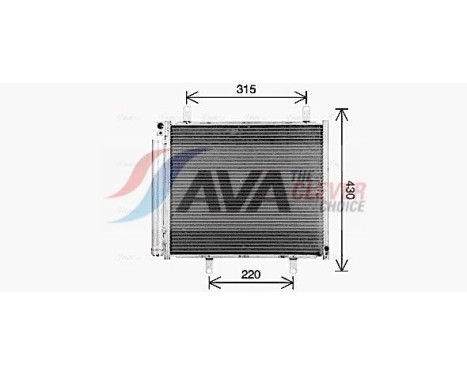 Condenser, air conditioning SZ5165D Ava Quality Cooling