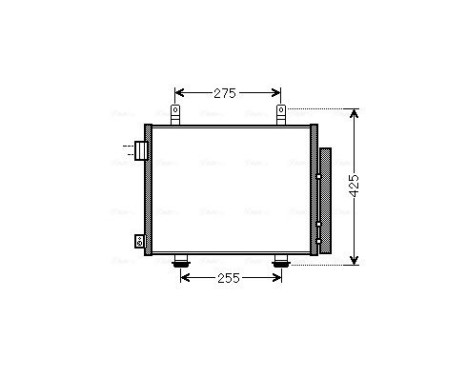 Condenser, air conditioning SZA5115D Ava Quality Cooling, Image 2