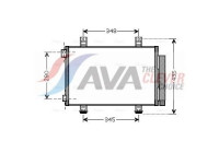 Condenser, air conditioning SZA5116D Ava Quality Cooling