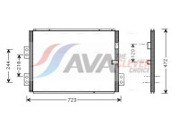 Condenser, air conditioning TO5277 Ava Quality Cooling