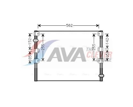 Condenser, air conditioning TO5278 Ava Quality Cooling