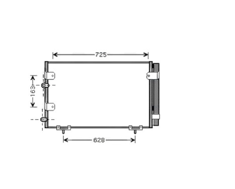 Condenser, air conditioning TO5288D Ava Quality Cooling