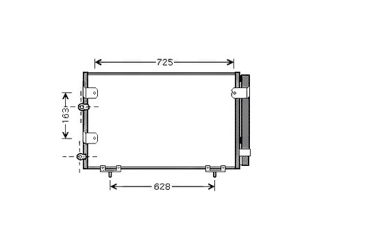 Condenser, air conditioning TO5288D Ava Quality Cooling