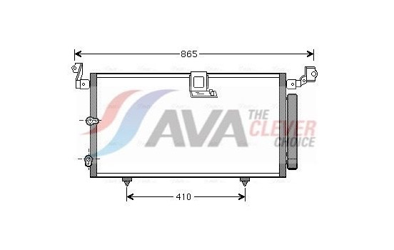 Condenser, air conditioning TO5384D Ava Quality Cooling