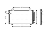 Condenser, air conditioning TO5392D Ava Quality Cooling