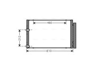 Condenser, air conditioning TO5429D Ava Quality Cooling