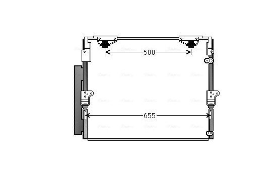 Condenser, air conditioning TO5560D Ava Quality Cooling