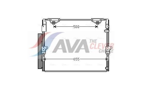 Condenser, air conditioning TO5560D Ava Quality Cooling