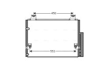 Condenser, air conditioning TO5563D Ava Quality Cooling