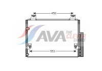 Condenser, air conditioning TO5563D Ava Quality Cooling
