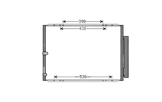 Condenser, air conditioning TO5568D Ava Quality Cooling