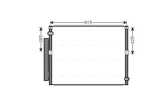 Condenser, air conditioning TO5569D Ava Quality Cooling