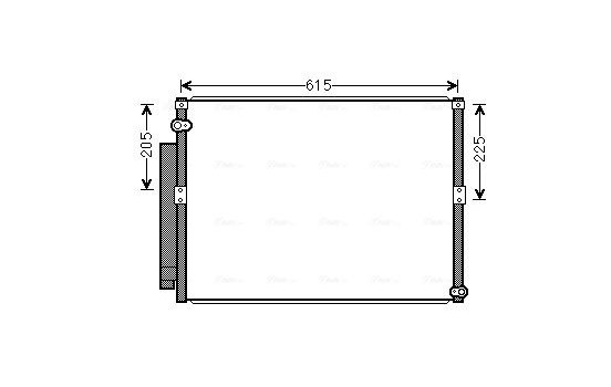 Condenser, air conditioning TO5640D Ava Quality Cooling