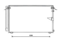 Condenser, air conditioning TO5654D Ava Quality Cooling