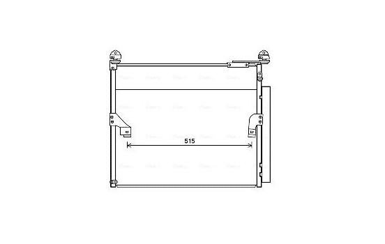 Condenser, air conditioning TO5655D Ava Quality Cooling