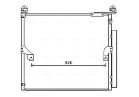 Condenser, air conditioning TO5657D Ava Quality Cooling