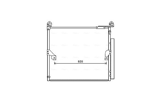 Condenser, air conditioning TO5657D Ava Quality Cooling