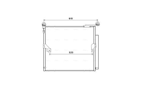 Condenser, air conditioning TO5677D Ava Quality Cooling