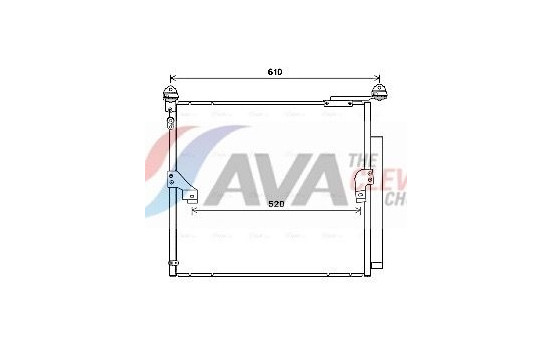 Condenser, air conditioning TO5677D Ava Quality Cooling