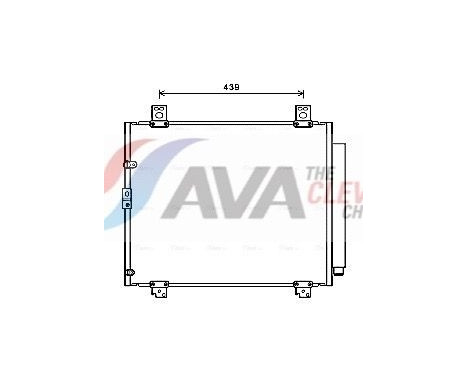 Condenser, air conditioning TO5680D Ava Quality Cooling