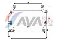 Condenser, air conditioning TO5697D Ava Quality Cooling