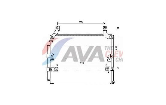 Condenser, air conditioning TO5697D Ava Quality Cooling