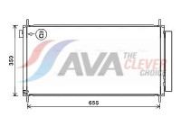 Condenser, air conditioning TO5718D Ava Quality Cooling