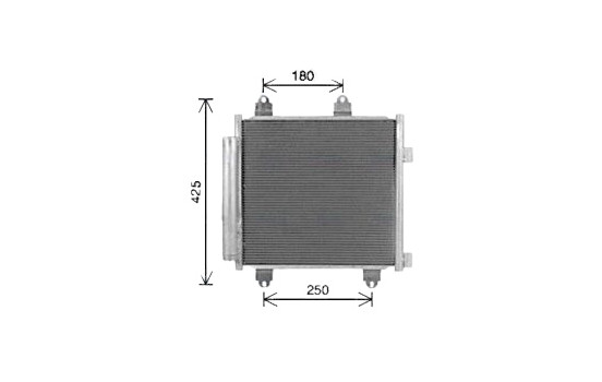 Condenser, air conditioning TO5765D Ava Quality Cooling