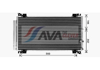 Condenser, air conditioning TO5766D Ava Quality Cooling