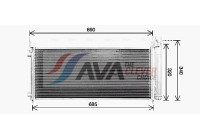 Condenser, air conditioning TO5786D Ava Quality Cooling