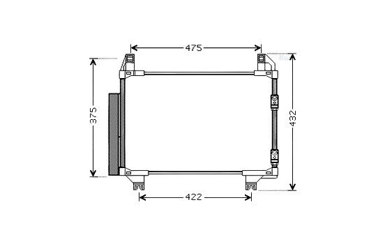 Condenser, air conditioning TOA5404D Ava Quality Cooling