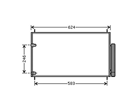 Condenser, air conditioning TOA5405D Ava Quality Cooling