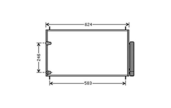 Condenser, air conditioning TOA5405D Ava Quality Cooling