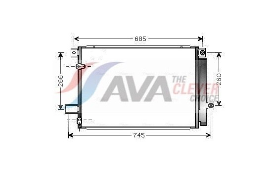 Condenser, air conditioning TOA5409D Ava Quality Cooling