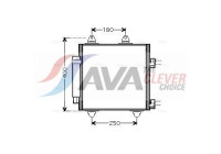 Condenser, air conditioning TOA5414D Ava Quality Cooling