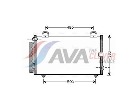 Condenser, air conditioning TOA5594D Ava Quality Cooling