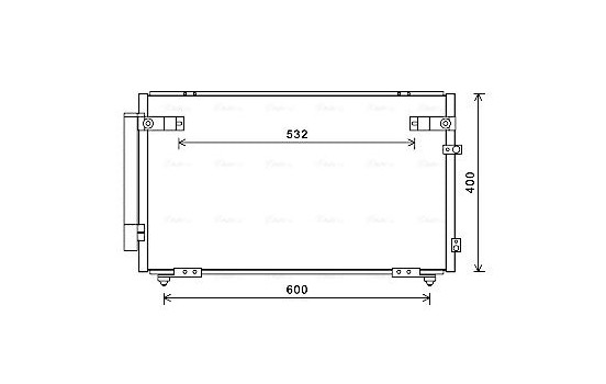 Condenser, air conditioning TOA5621D Ava Quality Cooling