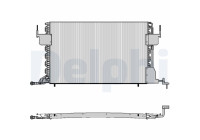Condenser, air conditioning TSP0225021 Delphi