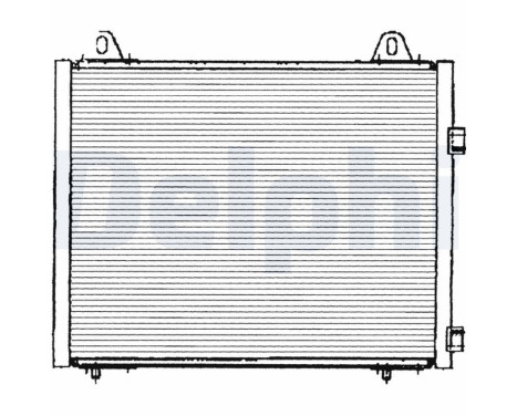 Condenser, air conditioning TSP0225222 Delphi