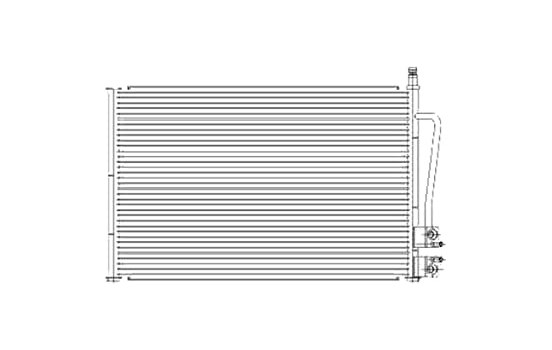 Condenser, air conditioning TSP0225459 Delphi