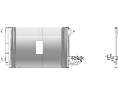 Condenser, air conditioning TSP0225482 Delphi