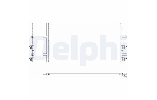 Condenser, air conditioning TSP0225640 Delphi, Image 2