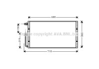 Condenser, air conditioning UV5096 Ava Quality Cooling