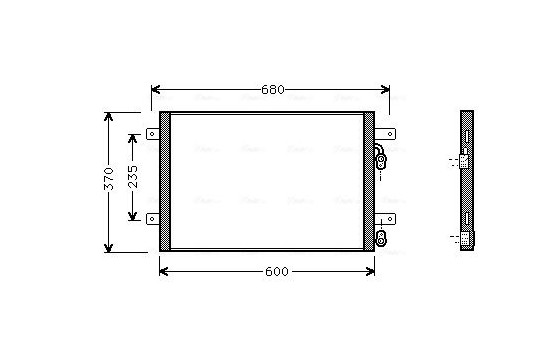 Condenser, air conditioning VN5153 Ava Quality Cooling