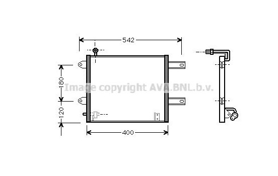 Condenser, air conditioning VN5177 Ava Quality Cooling