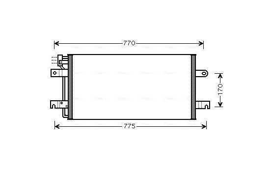 Condenser, air conditioning VN5197 Ava Quality Cooling