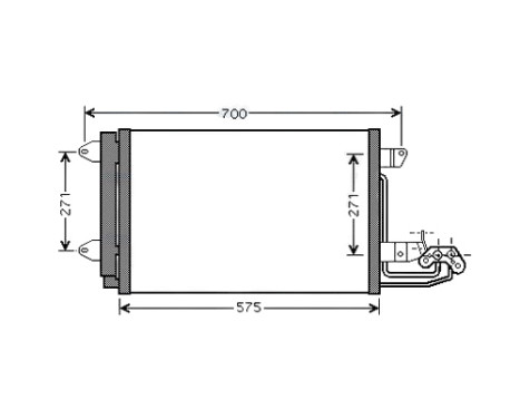 Condenser, air conditioning VN5269D Ava Quality Cooling