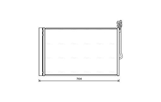 Condenser, air conditioning VN5334D Ava Quality Cooling