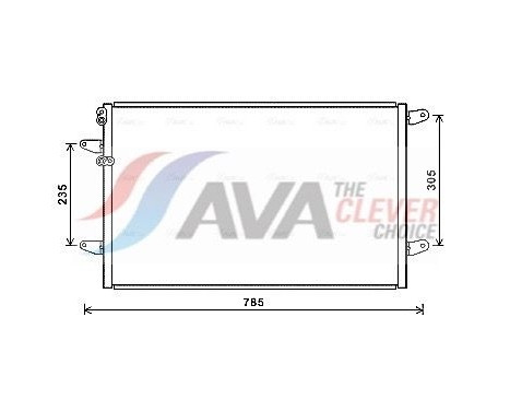 Condenser, air conditioning VN5379 Ava Quality Cooling